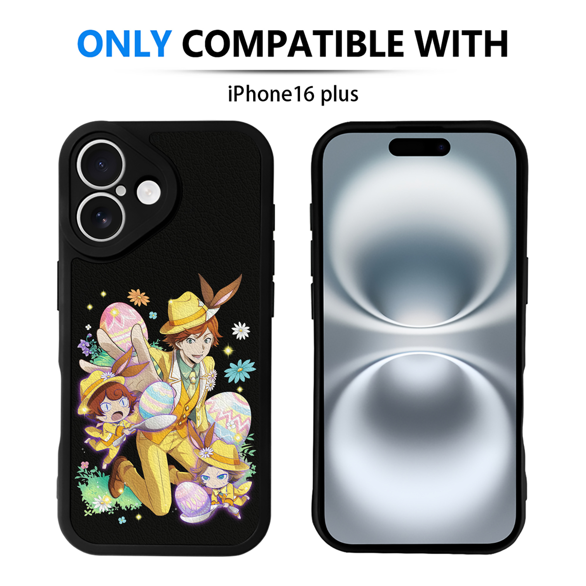 （画像用） 文豪ストレイドッグス Bungo Stray Dogs 【iPhone 16シリーズ対応】シリコンスマホケース（レザー調） 材質：シリコン